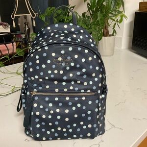 Kate Spade Navy W/mixed blue polka dots